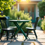 Salon de jardin noirci ou vert : les astuces naturelles pour lui rendre son éclat