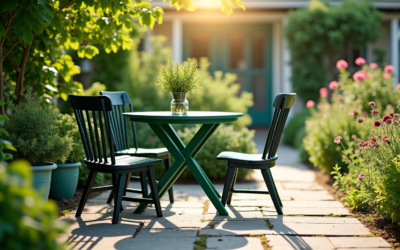 Salon de jardin noirci ou vert : les astuces naturelles pour lui rendre son éclat